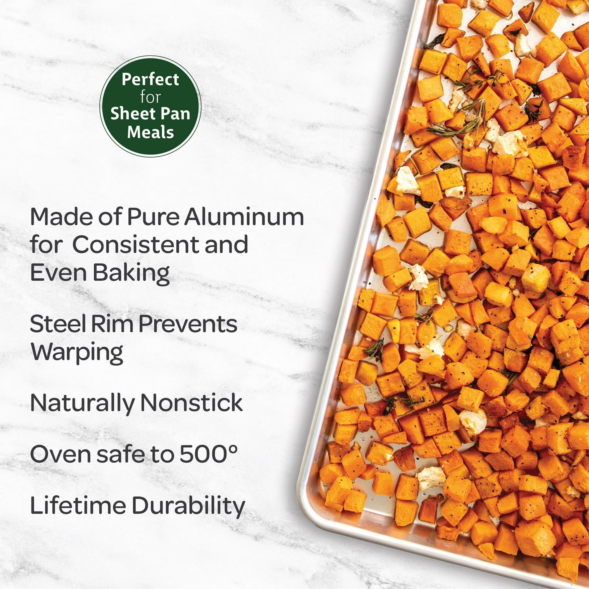 2-Pack Half Sheet Baking Pans – Versatile Kitchen Essentials