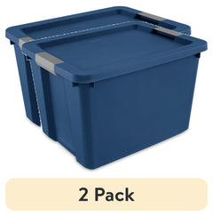 2-Pack Large Storage Bins with Secure Latching Lids