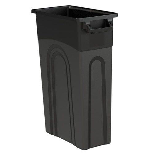 Two Tall Slim Trash Containers for Tight Kitchen, Pantry, or Garage Spots