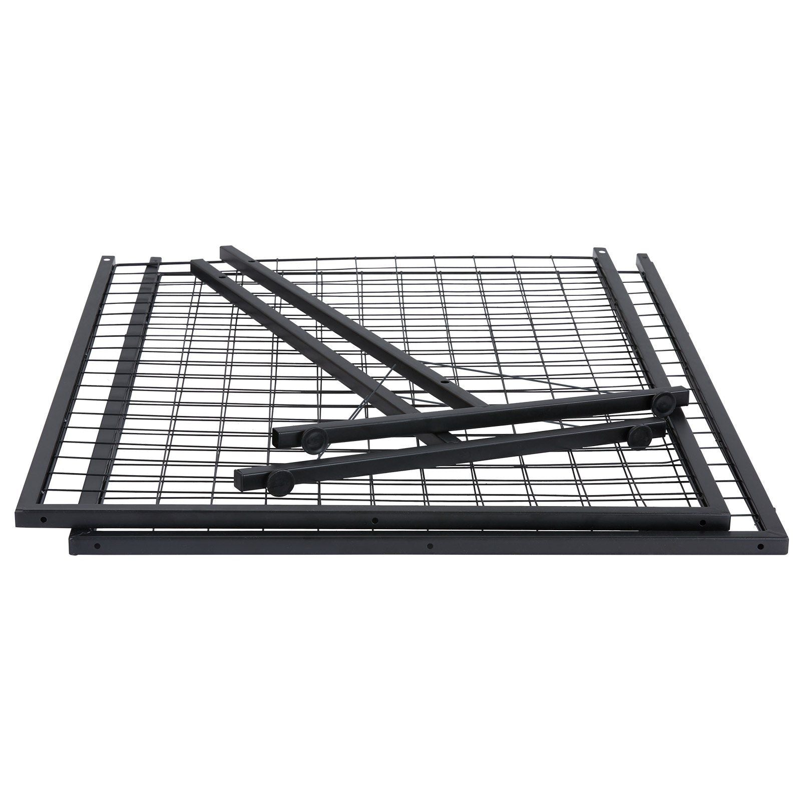 2-Pack Commercial Grid Wall Display with T-Base Stand – Double-Sided Wire Panel for Retail & Home