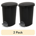 Ultra™ StepOn Wastebasket – Slim Oval Design for Tight Spaces
