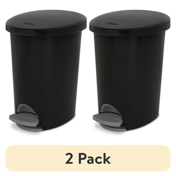Ultra™ StepOn Wastebasket – Slim Oval Design for Tight Spaces