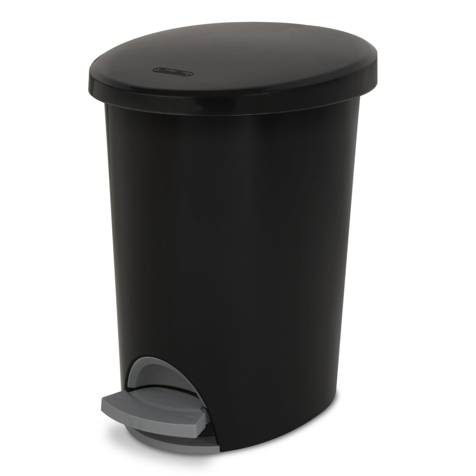 Ultra™ StepOn Wastebasket – Slim Oval Design for Tight Spaces