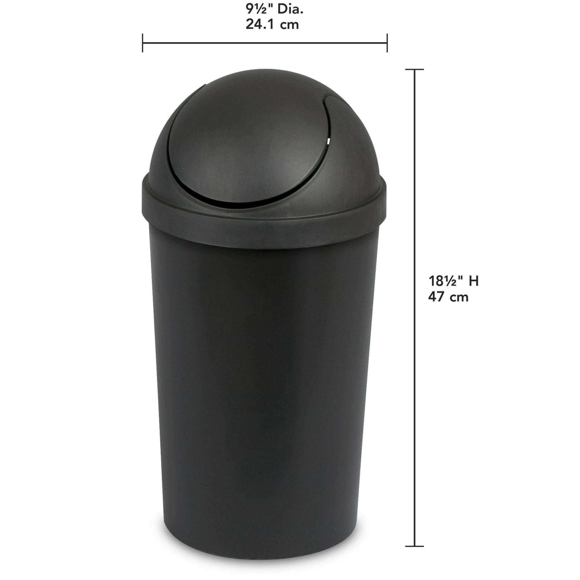 Space-Saving Wastebasket for Smaller Spaces