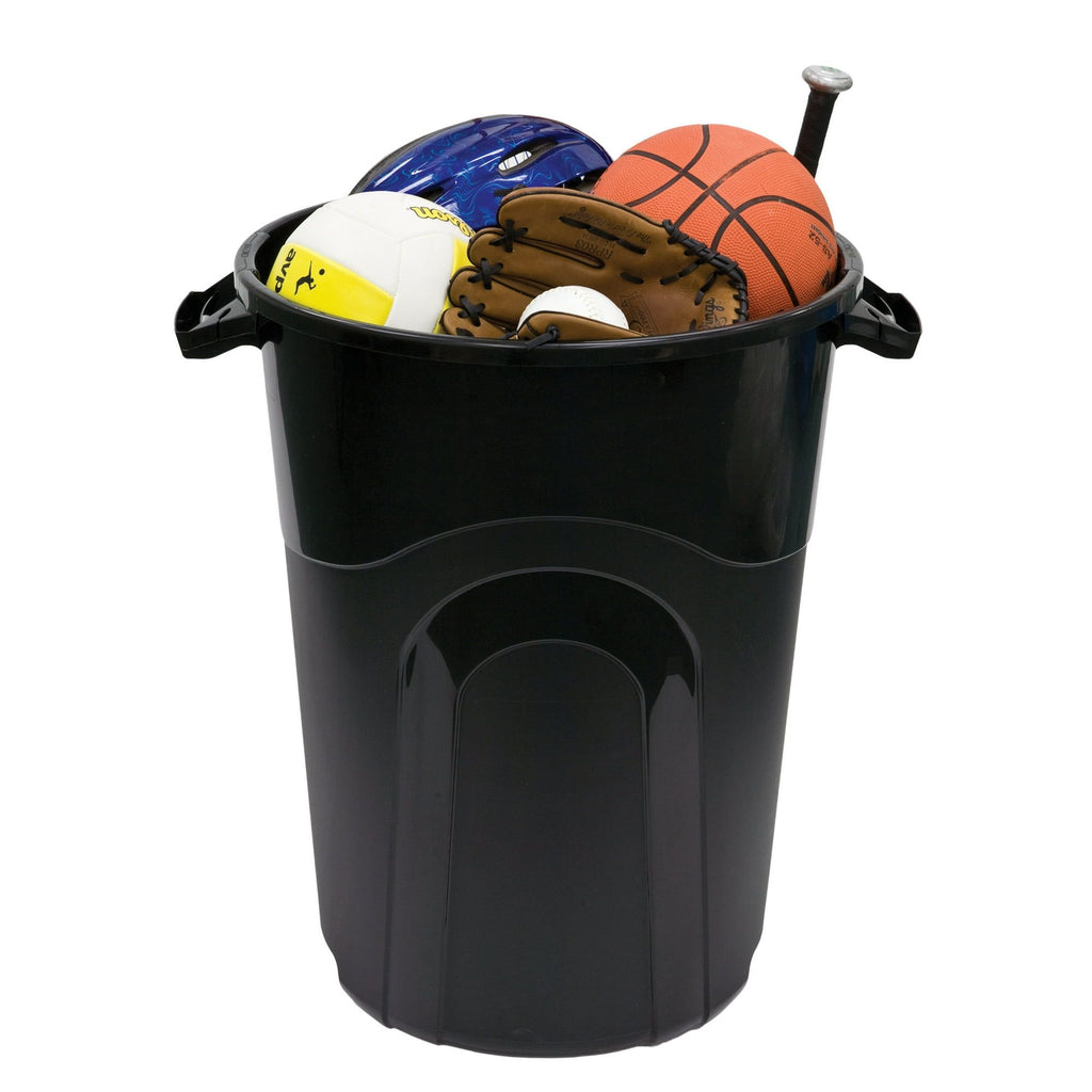 Two Click-Lock Trash Cans for Deck, Patio, Garage, or Office