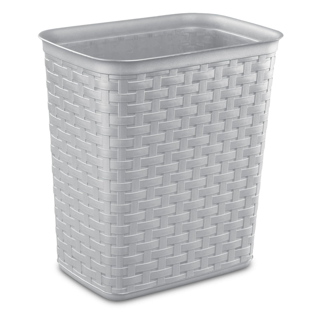 Space Efficient Weave Wastebasket 2-Pack