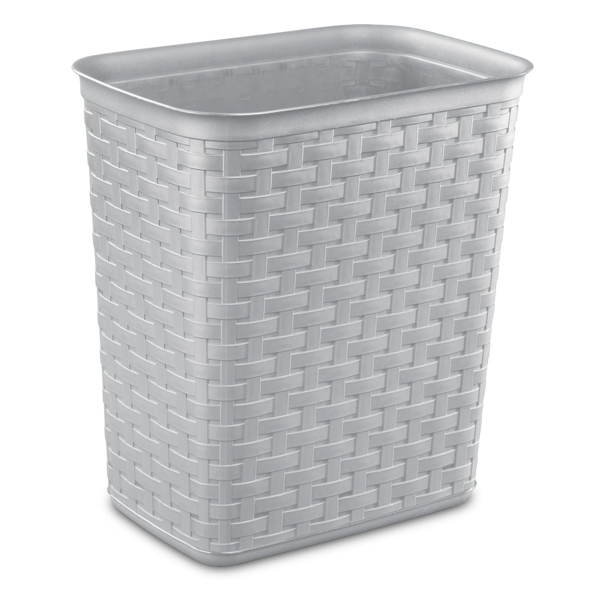 Space Efficient Weave Wastebasket 2-Pack