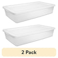 Clear Underbed Storage Bins with Snap-On Lids