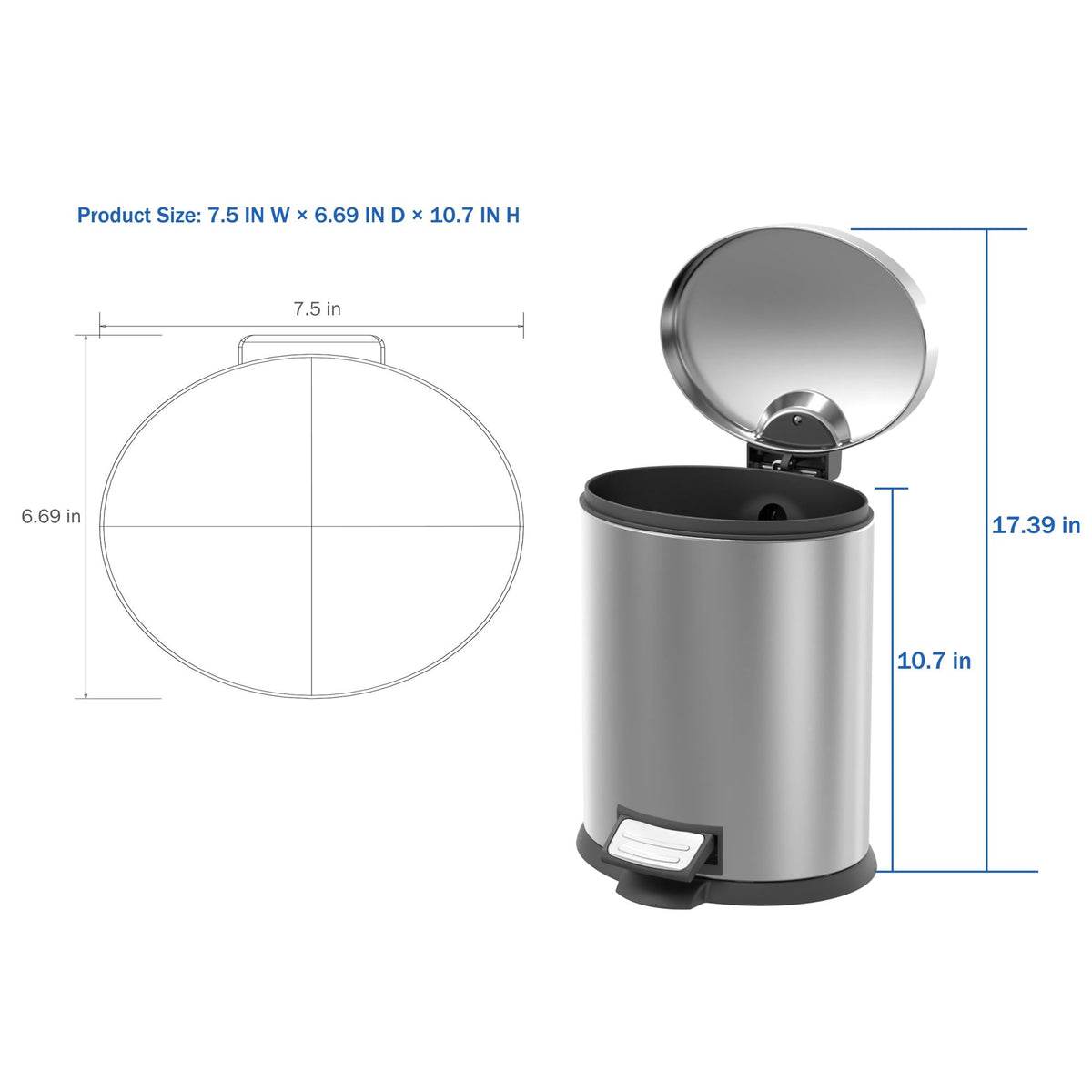 Two Compact Step Bins for Small Rooms