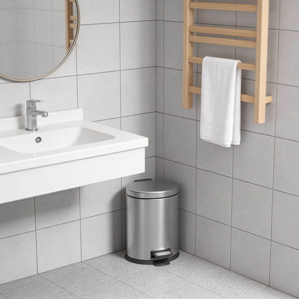 Two Compact Step Bins for Small Rooms