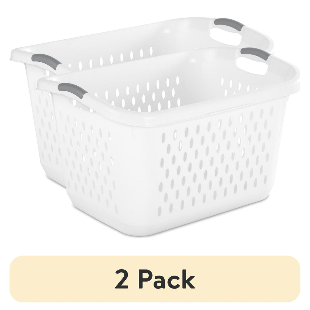 Extra Large 2.7 Bushel Plastic Laundry Basket with Carry Handles