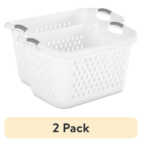 Extra Large 2.7 Bushel Plastic Laundry Basket with Carry Handles