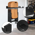 2-Pack Folding Chair Storage Rack - Wall Mount Garage Organizer