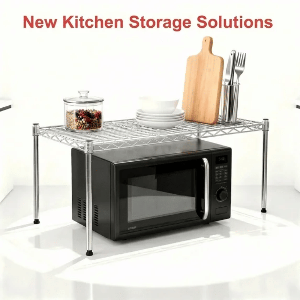 Two-Piece Adjustable Wire Storage Shelf Set
