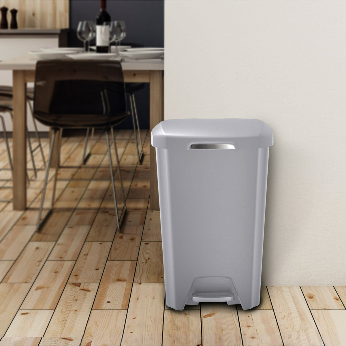 Two-Pack Kitchen Step Trash Can with Soft-Close Lid