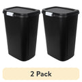 Kitchen Trash Can with Odor-Blocking Touch Lid and Flat-Back Design