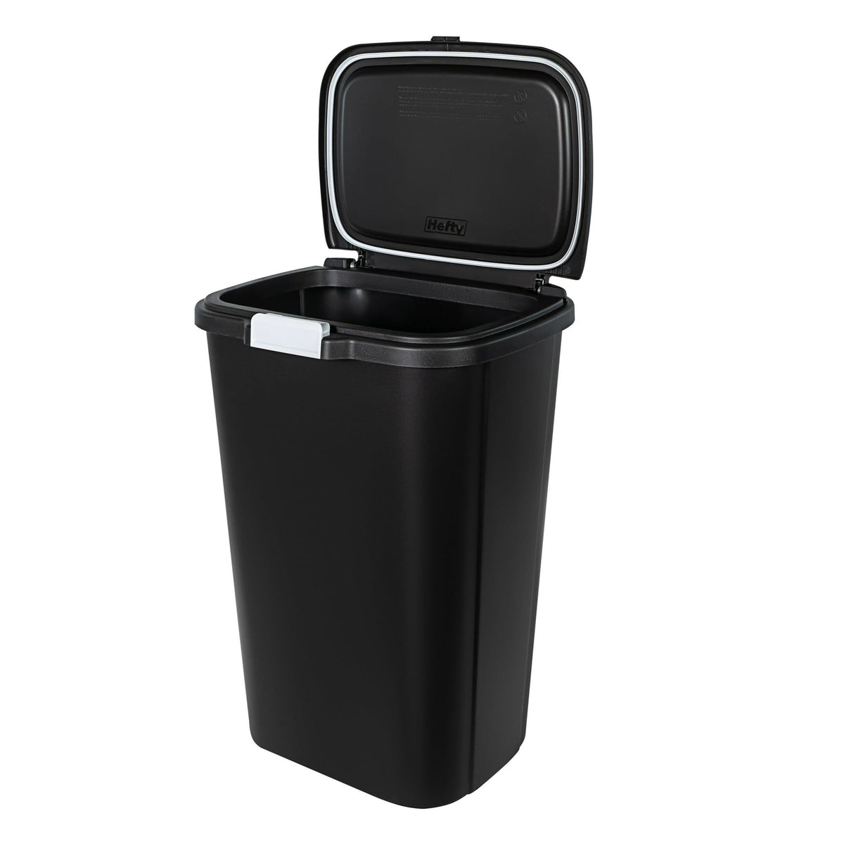 Kitchen Trash Can with Odor-Blocking Touch Lid and Flat-Back Design