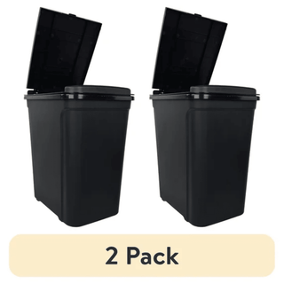 2-Pack 7.6 Gallon Touch Top Trash Bins for Home and Office