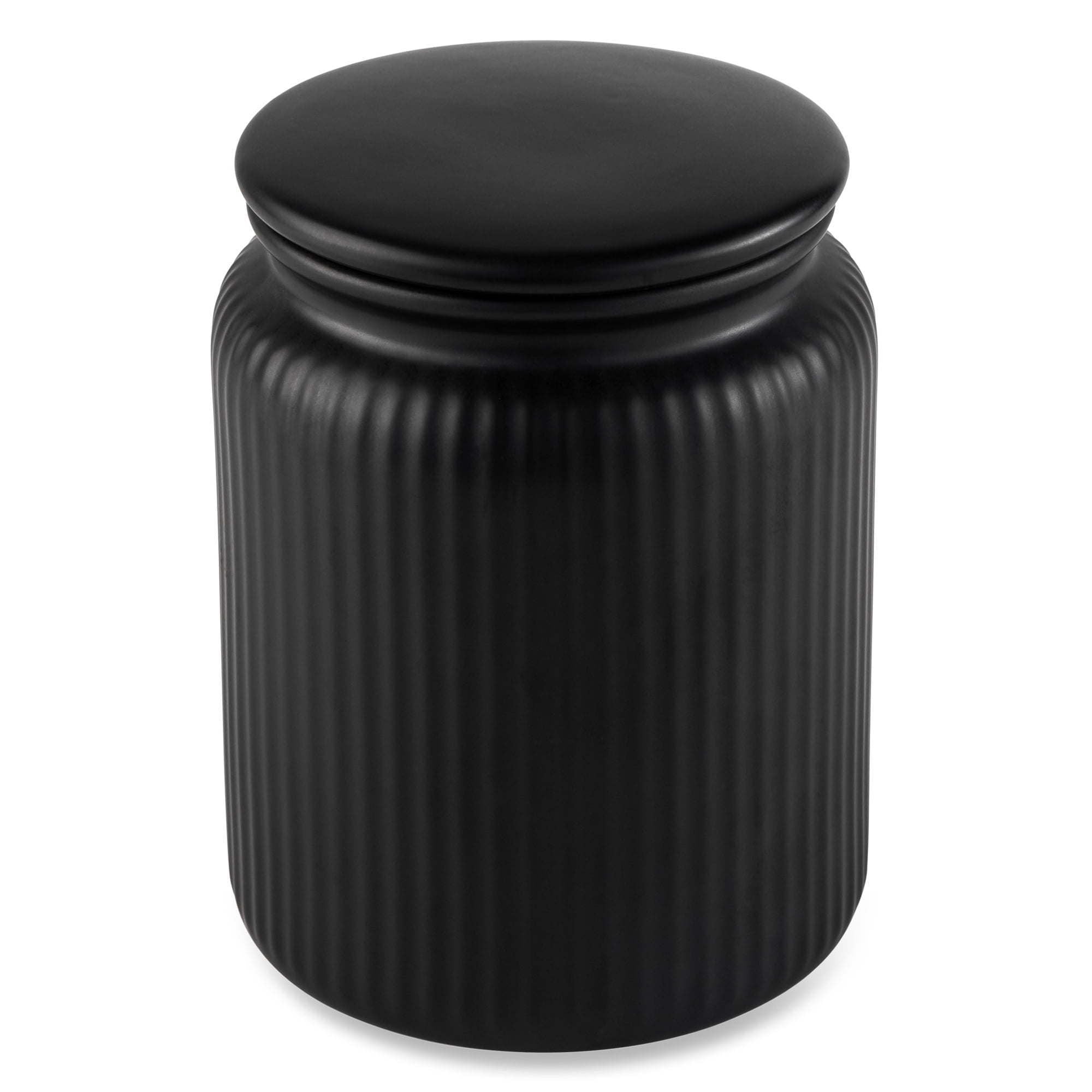 Modern Ribbed Kitchen Storage Jar – Organize Dry Goods in Style