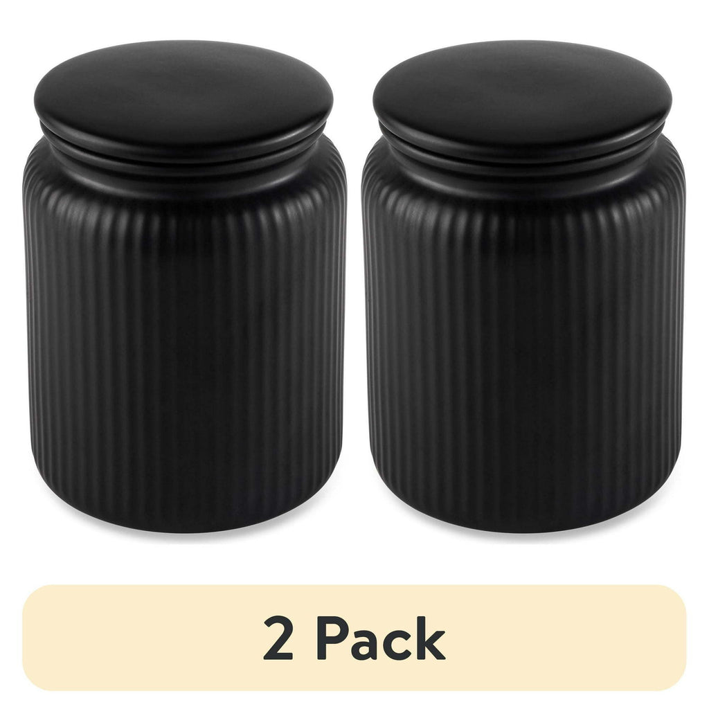 Modern Ribbed Kitchen Storage Jar – Organize Dry Goods in Style