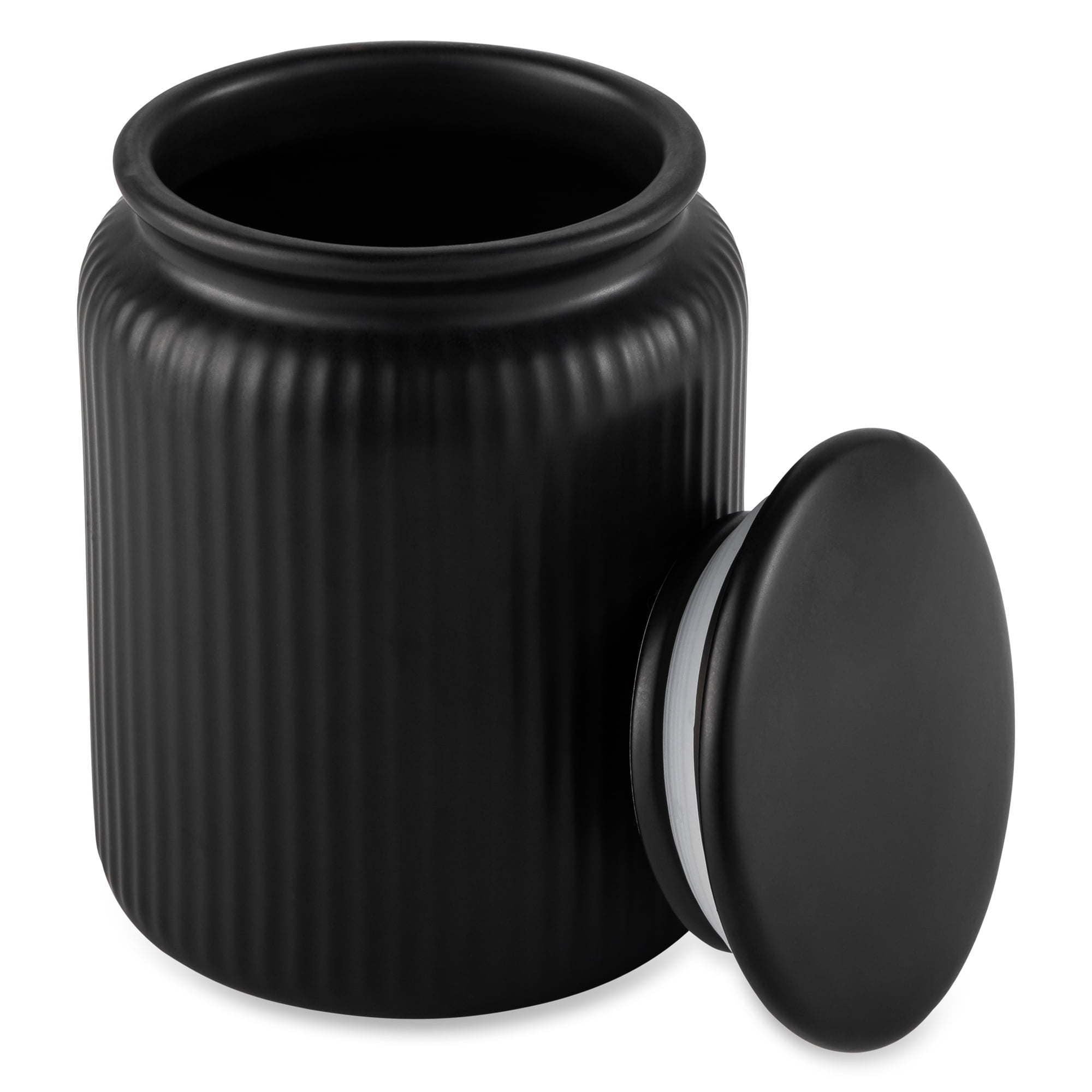 Modern Ribbed Kitchen Storage Jar – Organize Dry Goods in Style
