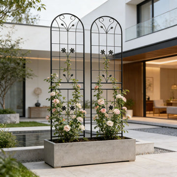 Versatile Metal Garden Trellis for Climbing Plants