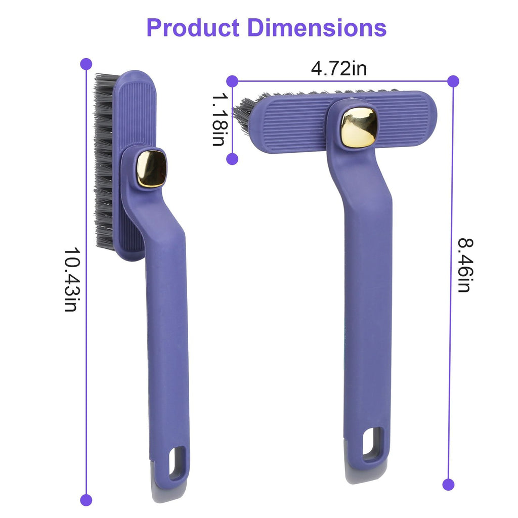 Rotating Crevice Cleaning Brush with Clip and Spade