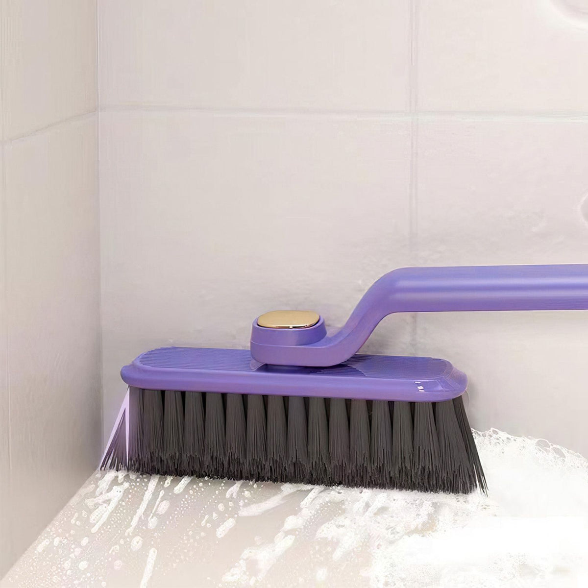 Rotating Crevice Cleaning Brush with Clip and Spade