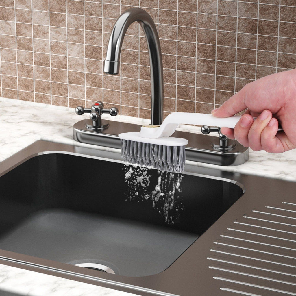 Rotating Crevice Cleaning Brush with Clip and Spade