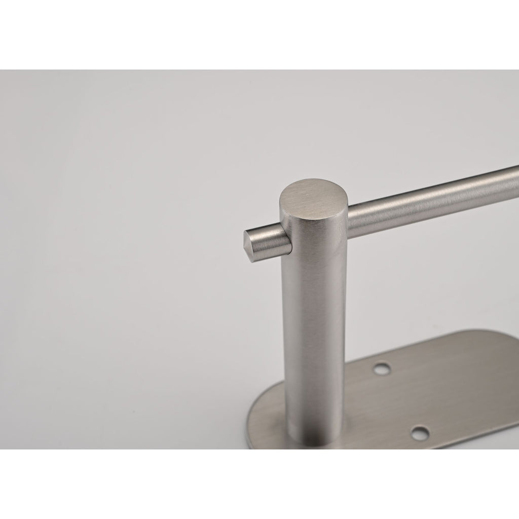 Two Wall-Mounted Paper Towel Holders with Flexible Installation