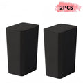 Modern Black Press-Top Wastebaskets, Set of Two