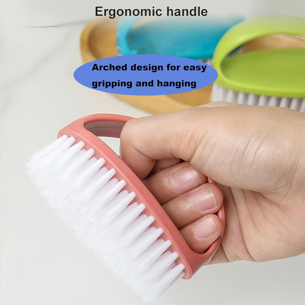 Compact Scrubbing Brush Pair for Everyday Cleaning