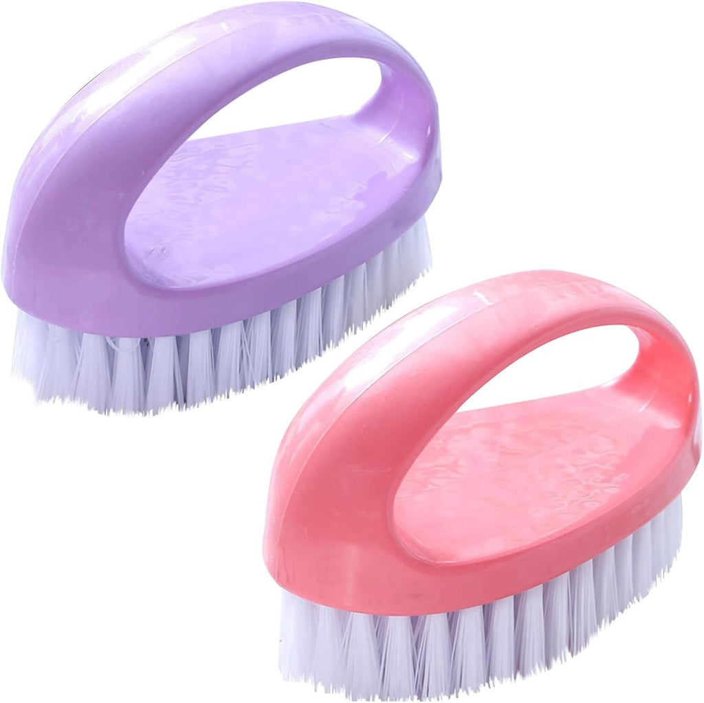 Compact Scrubbing Brush Pair for Everyday Cleaning