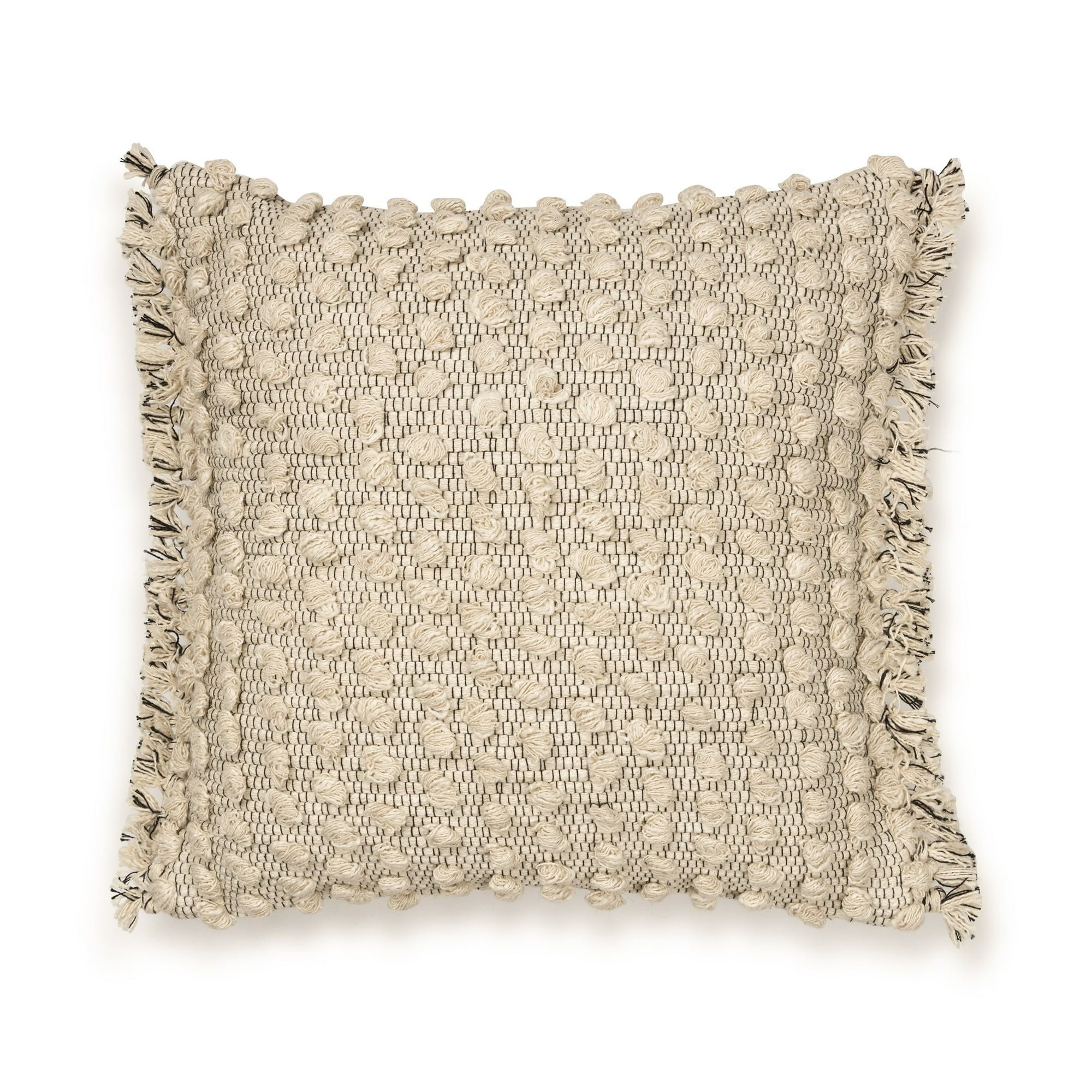 Nubby Dots Throw Pillow (2 Pack) – Neutral Square
