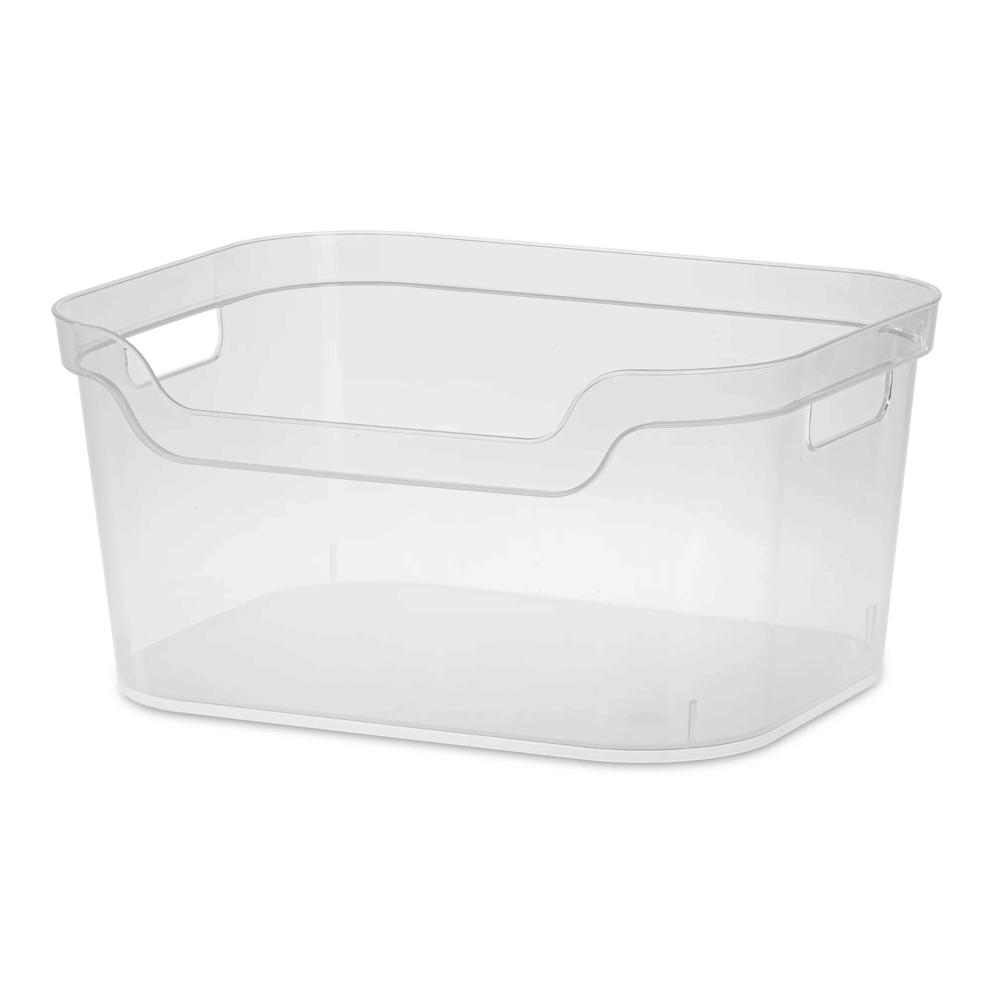 Clear Letter Size File Organizer with Locking Lid (2 Pack)