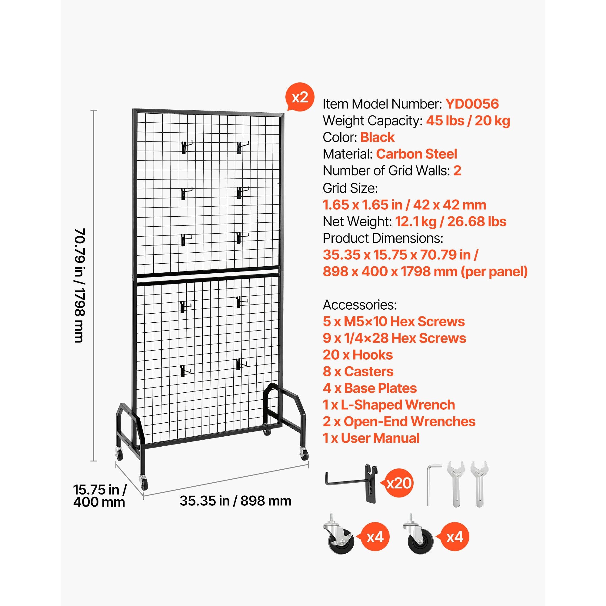 Bring Order to Your Space with a Versatile Grid Wall Organizer