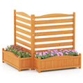 No-Dig Privacy Screen with Integrated Planter Boxes