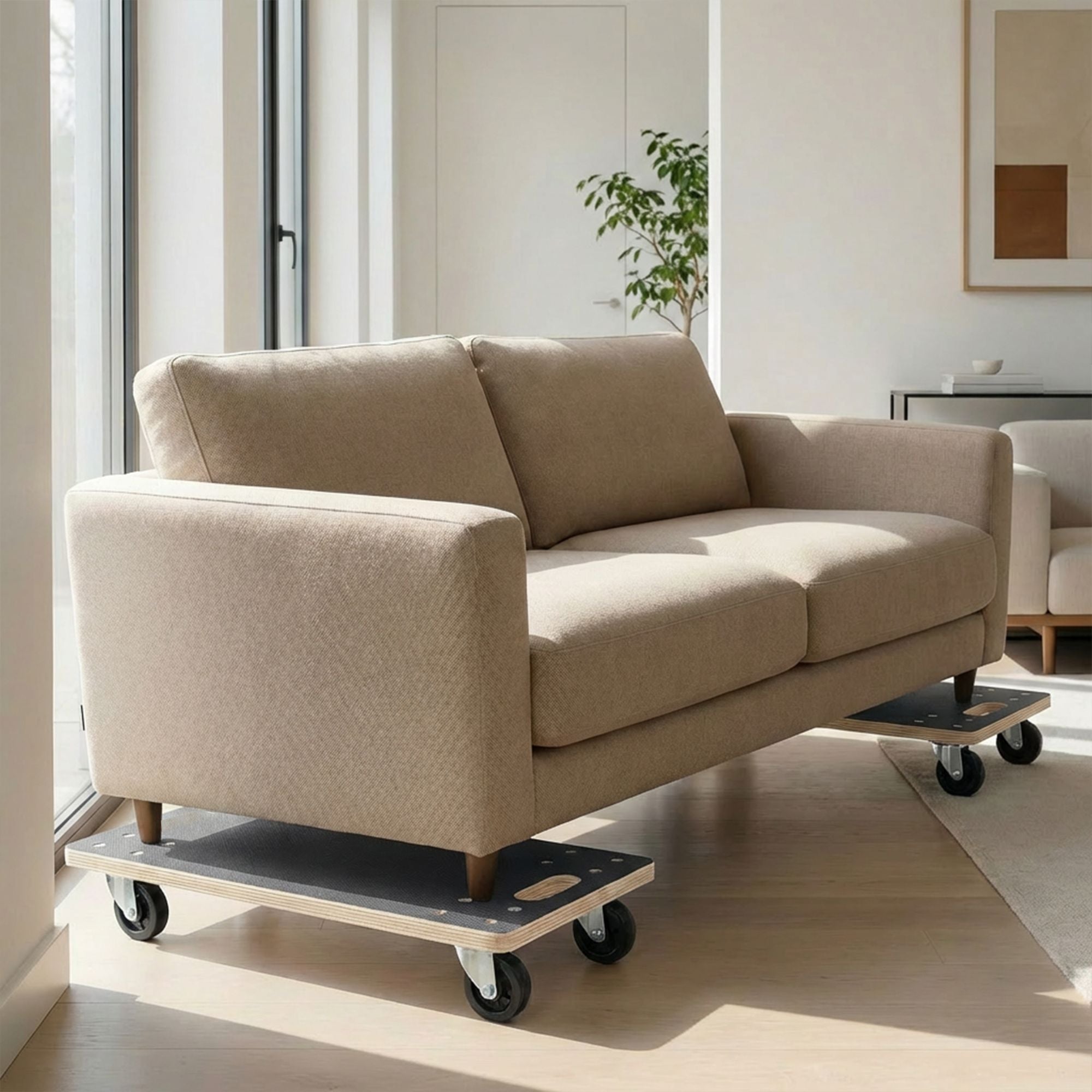 practical Furniture Moving Dolly with Swivel Casters and Brakes