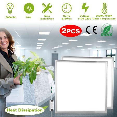 Two-Panel Edge-Lit Ceiling Light Set