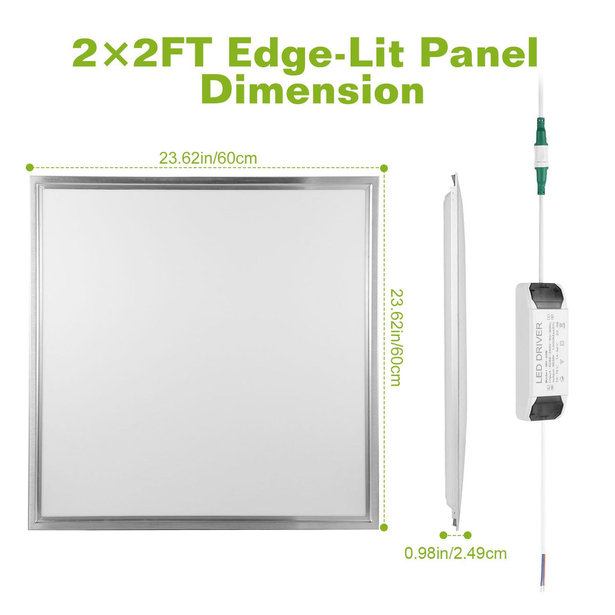 Two-Panel Edge-Lit Ceiling Light Set