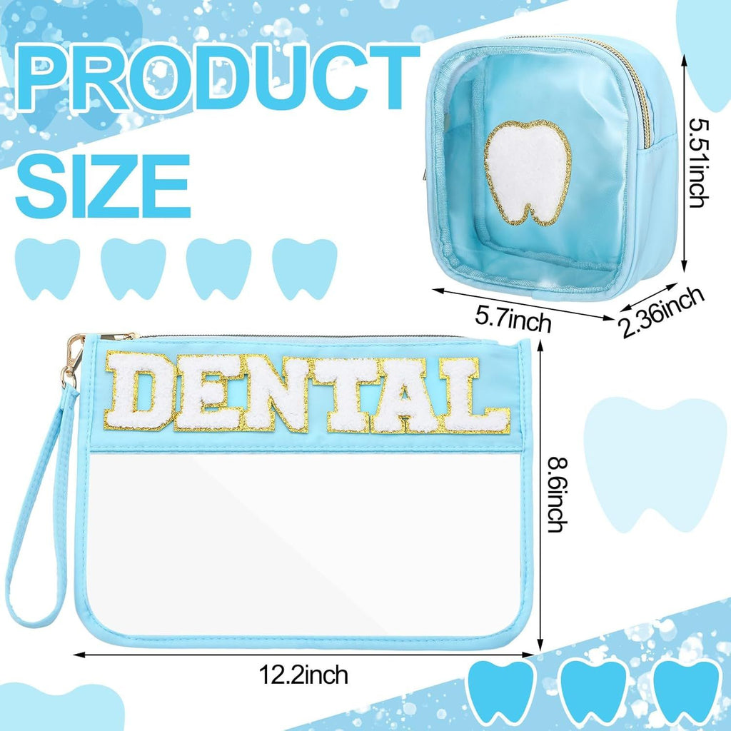 Tooth-Themed Cosmetic Pouch Gift Set
