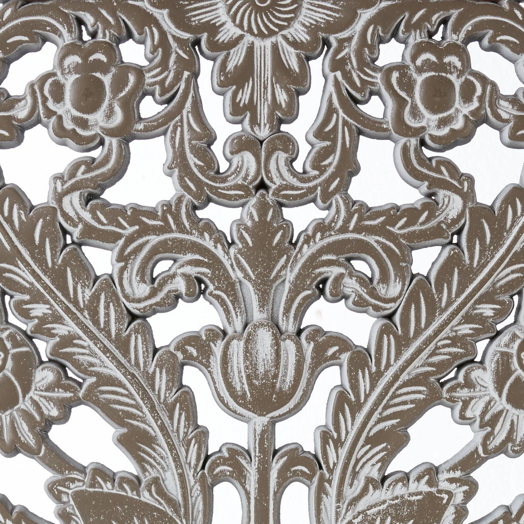 Two-Piece Distressed Lotus Carved Wall Decor Set