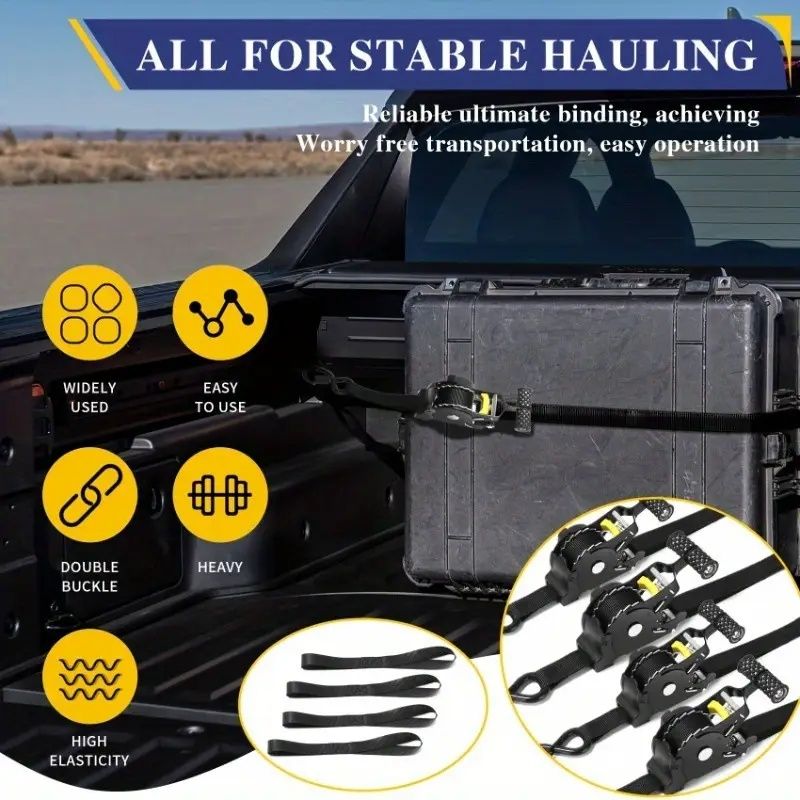 Automatic Self-Tightening Cargo Tensioner Set
