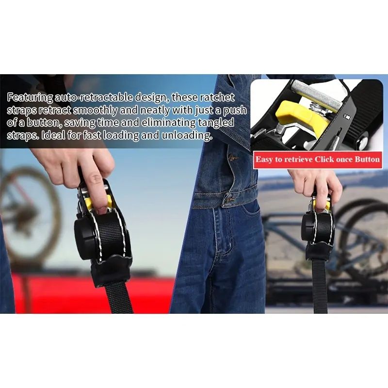 Automatic Self-Tightening Cargo Tensioner Set