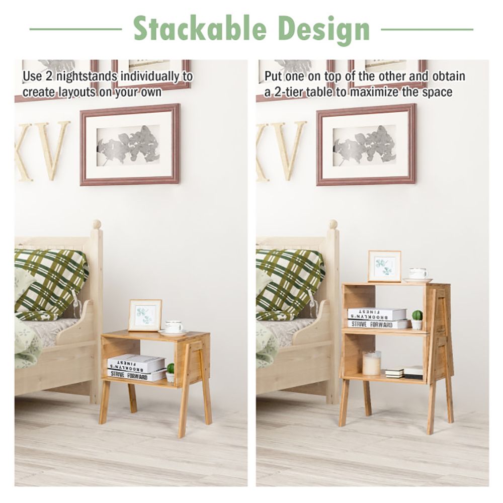 Two-Piece Stackable Accent Table Set