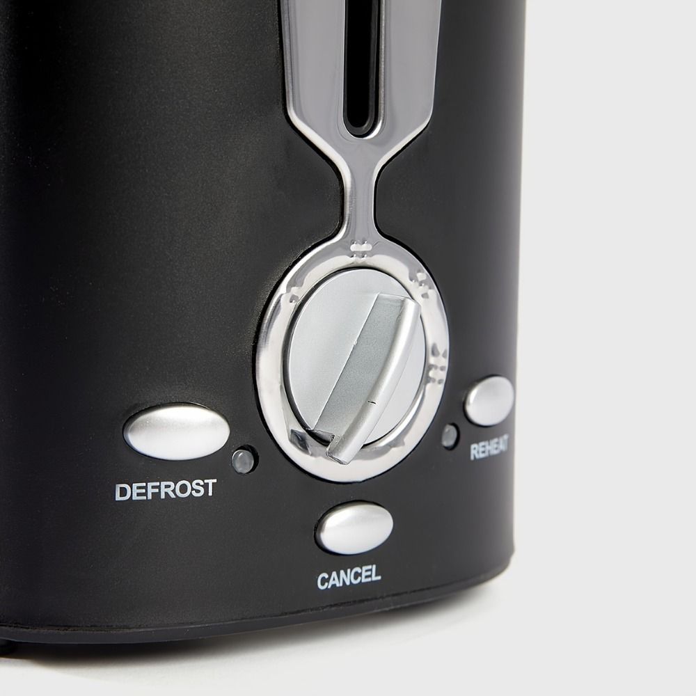 Compact Wide-Slot Toaster with Adjustable Browning and Crumb Tray