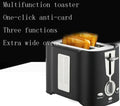 Compact Wide-Slot Toaster with Adjustable Browning and Crumb Tray