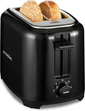 Black Two-Slice Toaster with Extra-Wide Slots