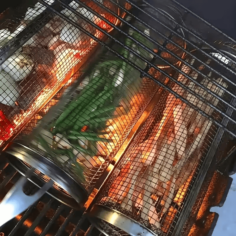 Barbecue Cage and Hook Set for Outdoor Grilling