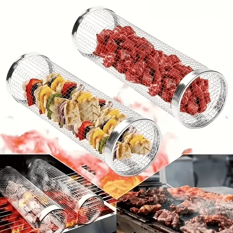 Barbecue Cage and Hook Set for Outdoor Grilling